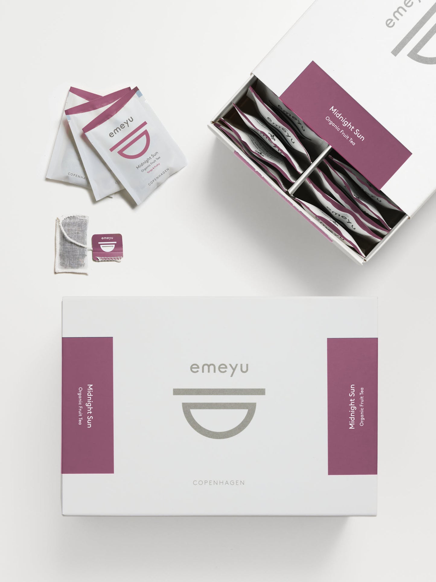 Emeyu Organic Fruit Tea Tebreve a 50 stk. - Midnight Sun